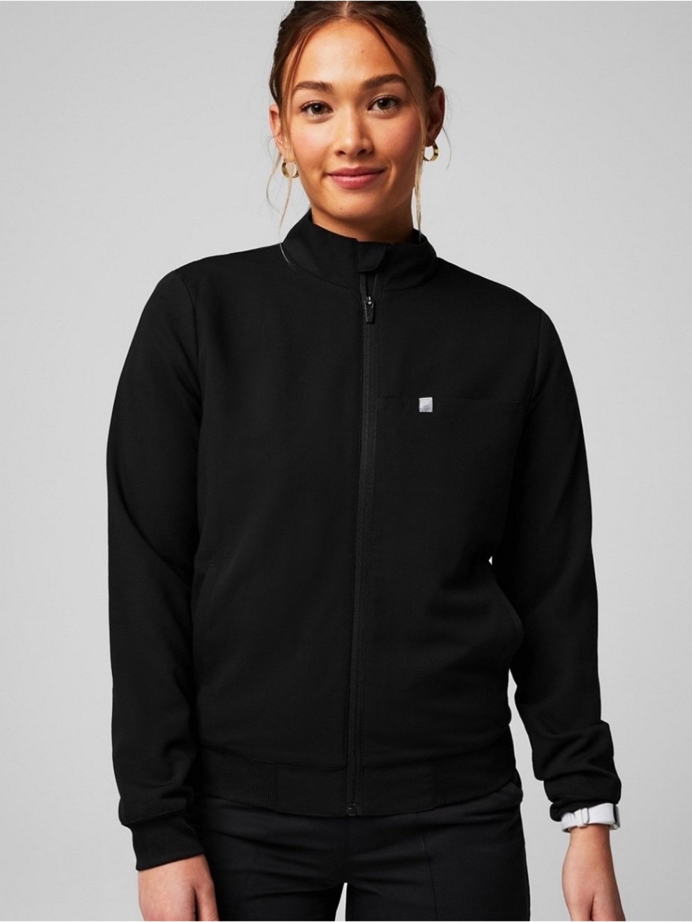 Fabletics Black Scrub Jacket